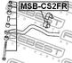 MSB-CS2FR FEBEST Опора, стабилизатор (фото 2)