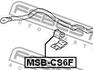 MSB-CS6F FEBEST Втулка стабілізатора MITSUBISHI LANCER VII 03- перед. міст (Вир-во FEBEST) (фото 2)