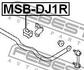 MSB-DJ1R FEBEST Опора, стабилизатор (фото 2)