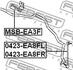 MSB-EA3F FEBEST Втулка стабілізатора (фото 2)