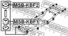 MSB-KBF2 FEBEST Опора підрамника (фото 2)