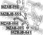 MZAB-016 FEBEST Сайлентблок переднього важеля (знизу) Mazda 6 02-07 (фото 2)