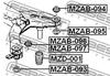 MZAB-097 FEBEST Сайлентблок підвіски (фото 2)