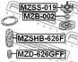 MZB-002 FEBEST Підшипник опори амортизатора (фото 2)