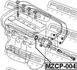 MZCP-004 FEBEST Прокладка розподілювача запалення Mazda 323 98-04 (фото 2)