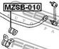 MZSB-010 FEBEST Опора, стабилизатор (фото 2)