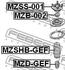 MZSHB-GEF FEBEST Пильовик амортизатора (фото 2)