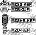 MZSHB-KEF FEBEST Пильовик переднього амортизатора Febest MZSHBKEF оригінальна запчастина (фото 2)