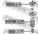 MZSS-018 FEBEST Опора переднього амортизатора Febest MZSS018 оригінальна запчастина (фото 2)