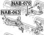 NAB-070 FEBEST Подвеска, рычаг независимой подвески колеса (фото 2)