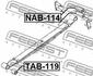 NAB-114 FEBEST Сайлентблок підвіски (фото 2)