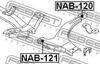 NAB-120 FEBEST Подвеска, рычаг независимой подвески колеса (фото 2)