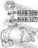 NAB-326 FEBEST Сайлентблок важеля (перед./верх) Primera 96-02 (фото 2)