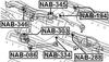 NAB-346 FEBEST Сайлентблок підвіски (фото 2)