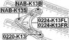 NAB-K13B FEBEST Сайлентблок підвіски (фото 2)