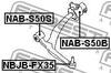 NAB-S50B FEBEST Сайлентблок підвіски (фото 2)