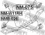 NMB-026 FEBEST Подвеска, двигатель (фото 2)