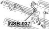 NSB-037 FEBEST Втулка стабілізатора (фото 2)