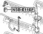 NSB-E11EF FEBEST Втулка стабілізатора (фото 2)
