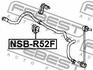 NSB-R52F FEBEST Втулка стабілізатора (фото 2)