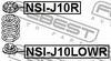 NSI-J10LOWR FEBEST Прокладка пружини підвіски (фото 2)