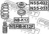 NSS-033 FEBEST Опора аморт. без подш. NISSAN передн. лів.(вир-во Febest) (фото 2)