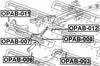 OPAB-011 FEBEST Сайлентблок задньої поздовжної тяги Insignia 08- (фото 2)