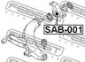 SAB-001 FEBEST Подвеска, рычаг независимой подвески колеса (фото 2)