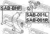 SAB-001L FEBEST Подвеска, рычаг независимой подвески колеса (фото 2)