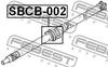 SBCB-002 FEBEST Підшипник підвісний (фото 2)