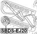 SBDS-EJ20 FEBEST Шків ременя генератора (фото 2)
