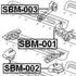 SBM-001 FEBEST Опора двигуна / КПП (фото 2)