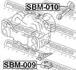 SBM-009 FEBEST Подвеска, двигатель (фото 2)