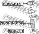 SBSS-B13F FEBEST Подвеска, амортизатор (фото 2)