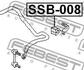 SSB-008 FEBEST Втулка стабілізатора (фото 2)