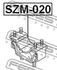 SZM-020 FEBEST Опора двигуна / КПП (фото 2)