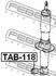 TAB-118 FEBEST Втулка амортизатора (фото 2)