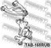 TAB-168RUB FEBEST Сайлентблок підвіски (фото 2)