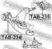 TAB-234 FEBEST Подвеска, рычаг независимой подвески колеса (фото 2)