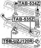 TAB-535Z FEBEST Втулка стабілізатора зад. Land Cruiser Prado 09- (фото 2)