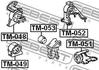 TM-049 FEBEST Подушка двигуна (передня) Avensis 97-03 (фото 2)