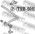 TSB-505 FEBEST Втулка стабілізатора (фото 2)