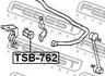 TSB-762 FEBEST Втулка стабілізатора (фото 2)