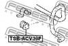 TSB-ACV30F FEBEST Втулка переднего стабилизатора d=23mm Toyota Camry 2001- (фото 2)