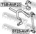 TSB-AVF23 FEBEST Втулка стабілізатора пер. Avensis 03-08 (фото 2)