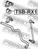 TSB-RX1 FEBEST Втулка стабілізатора (фото 2)
