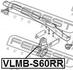 VLMB-S60RR FEBEST Сайлентблок підвіски (фото 2)
