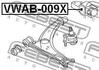 VWAB-009X FEBEST Сайлентблок підвіски (фото 2)
