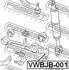 VWBJB-001 FEBEST Пильовик кульової опори (фото 2)