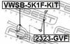 VWSB-5K1F-KIT FEBEST Опора, стабилизатор (фото 2)